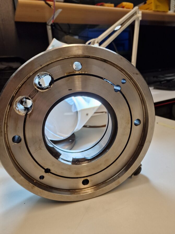 Contaminated measurement bearing affecting industrial precision and performance